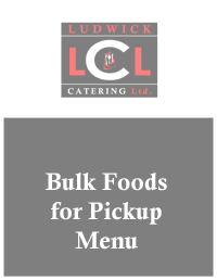 bulk foods for pick up menu